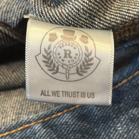 REASON Hot Hat Brand Men's Denim Jacket Medium Wash Size S - Picture 6 of 8